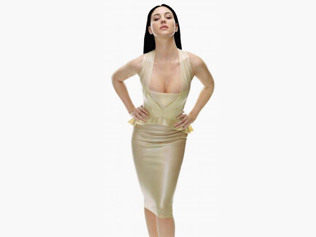 Monica Bellucci sexy in dress