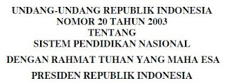 Undang-Undang Nomor 20 Tahun 2003 Tentang Pendidikan Nasional-FOLDER SEKOLAHKU