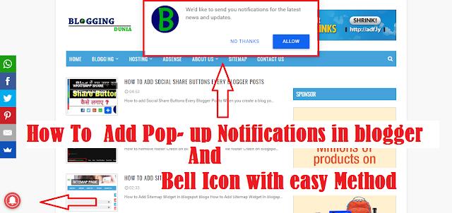 How To Enable Push Notifications on Blogger Website