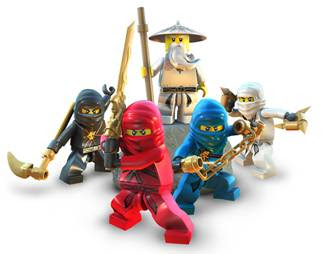 Lego Birthday Cakes on Red  Kai  Ninja Of Fire   Blue  Jay  Ninja Of Lightning   White  Zane