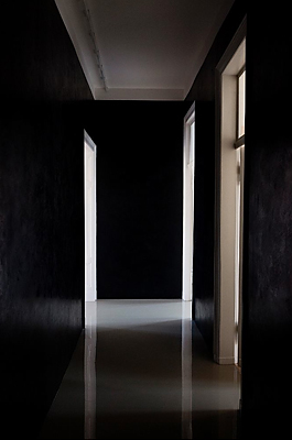 Black hallway