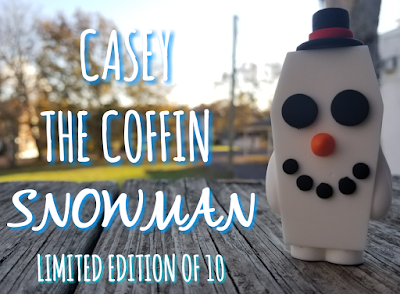 Casey the Coffin Snowman Edition Resin Figure by Random Skull Productions