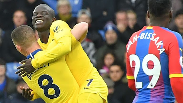 N'golo Kante Scores For Chelsea against Crystal Palace