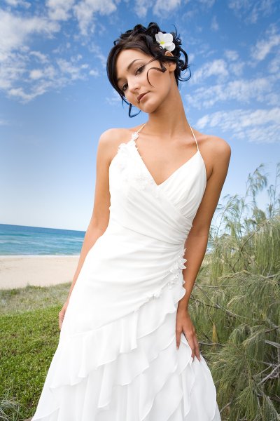 Simple Beach Wedding dress