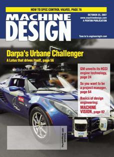 Machine Design...by engineers for engineers 2007-20 - October 25, 2007 | ISSN 0024-9114 | PDF HQ | Mensile | Professionisti | Meccanica | Computer Graphics | Software | Materiali
Machine Design continues 80 years of engineering leadership by serving the design engineering function in the original equipment market and key processing industries. Our audience is engaged in any part of the design engineering function and has purchasing authority over engineering/design of products and components.