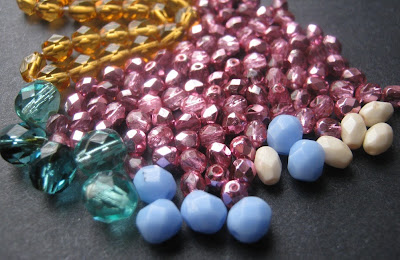 Assorted Fire Polish Beads