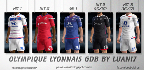 PES 2013 Olympique Lyon Kits Season 2015/16