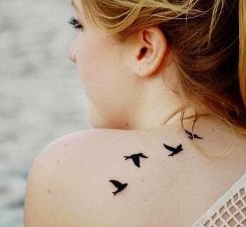 TATUAJES FEMENINOS DE AVES