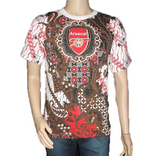 kaos batik bola Arsenal