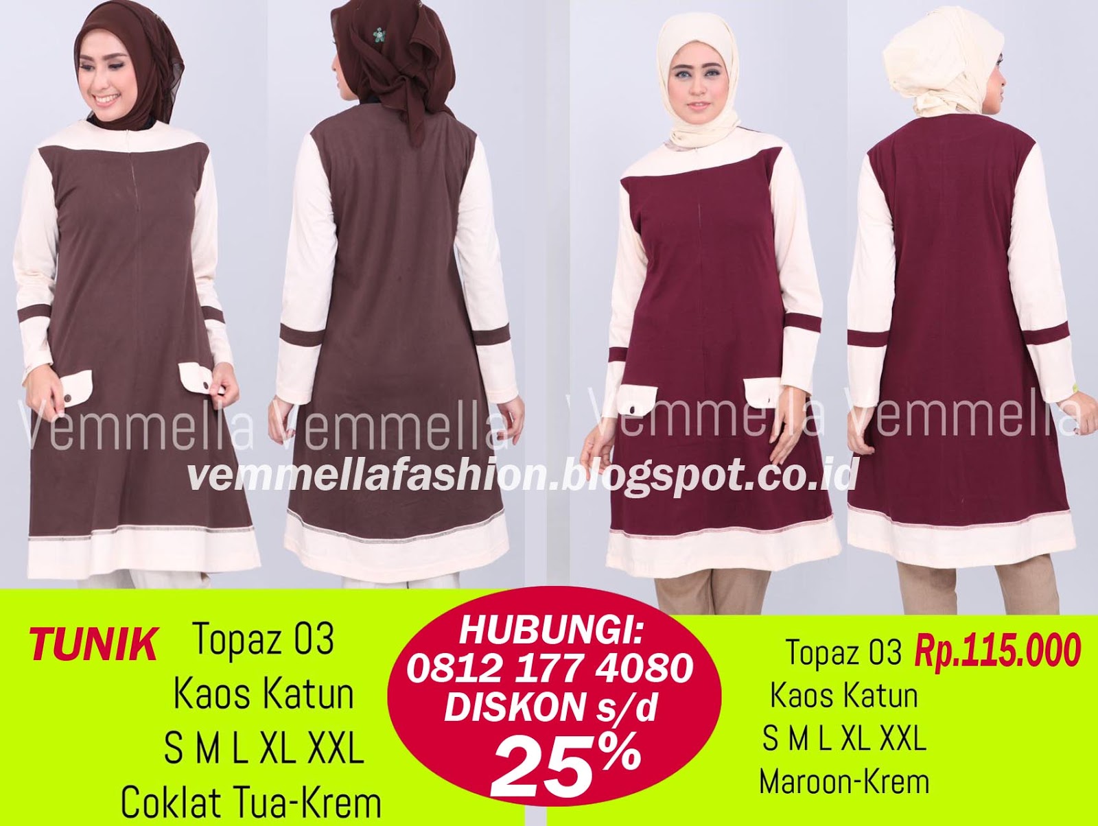 Katalog VEMMELLA Baju Kaos Gamis Atasan 0856 4864 8202 