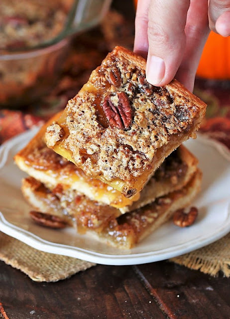 Pecan Pie Bars with Crescent Roll Crust Image