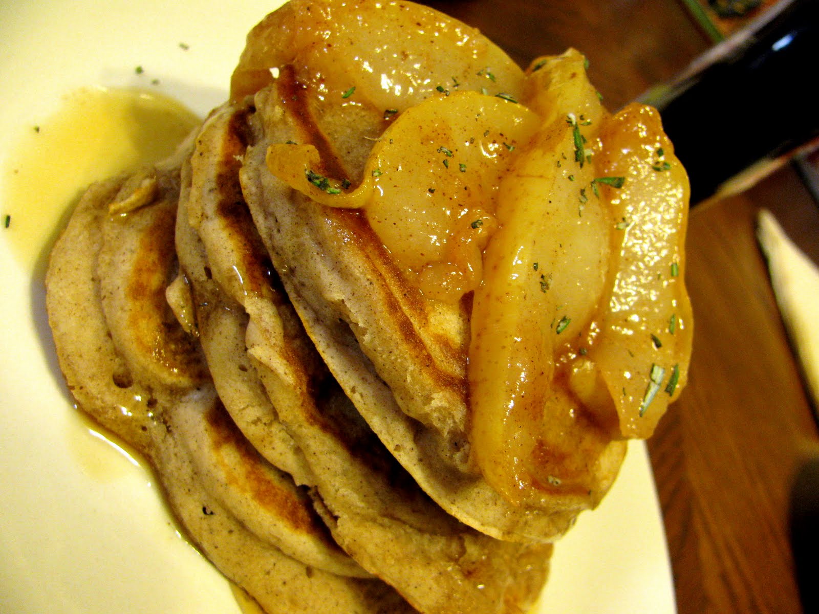 quick Pear pancakes Compote scratch make with Cinnamon Scattered Rosemary The to from Cook: Pancakes how and  easy