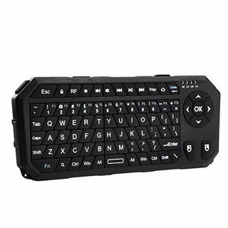 Cooper Cases(TM) Remote Wireless Handheld Keyboard w/ Air Mouse (Windows/Mac OS X/Linux OS Compatible; 2.4GHz Wireless Connection; 3D Motion Gyroscope Sensors, PC, Game Players; Lightweight Ergonomic Design; 75-Key QWERTY Silicon Keyboard; Air Mouse Function; Built-in USB Receiver)