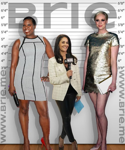 Tracy Wolfson with Leslie Jones and Gwendoline Christie