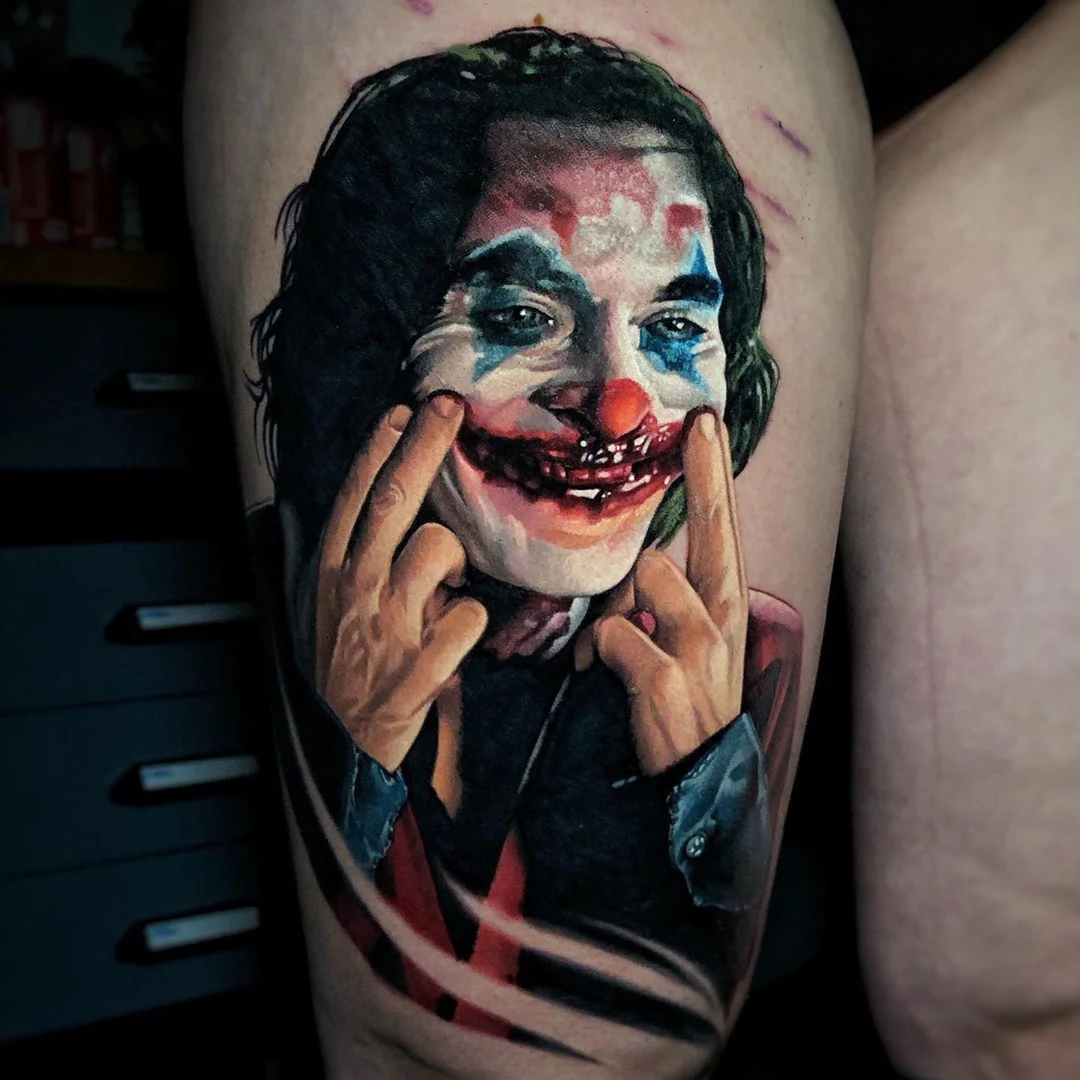 Tatuaje Joker por Szalai Tibor Tattoos
