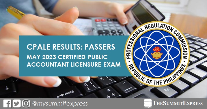 CPALE RESULTS: May 2023 CPA board exam list of passers, top 10