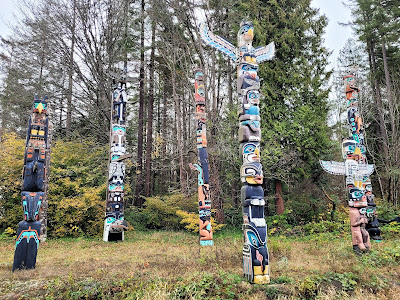 Stanley Park Vancouver Totem Poles.