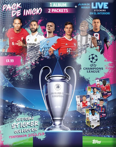 Champions League: Salen a la venta los cromos de la Champions