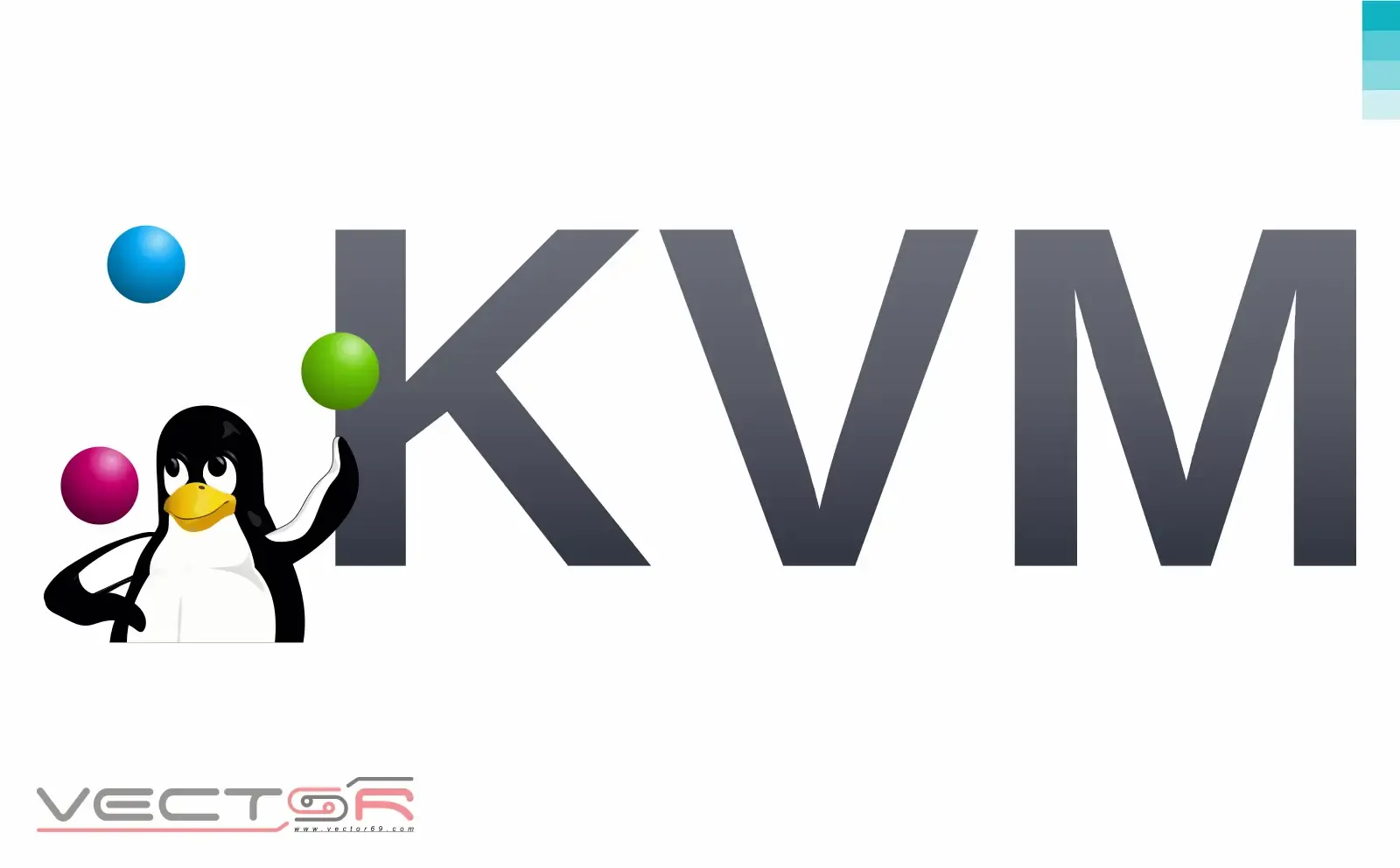 Linux KVM (Kernel-based Virtual Machine) Logo - Download Vector File SVG (Scalable Vector Graphics)