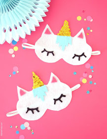 No Sew Unicorn Sleep Masks by Birds Party