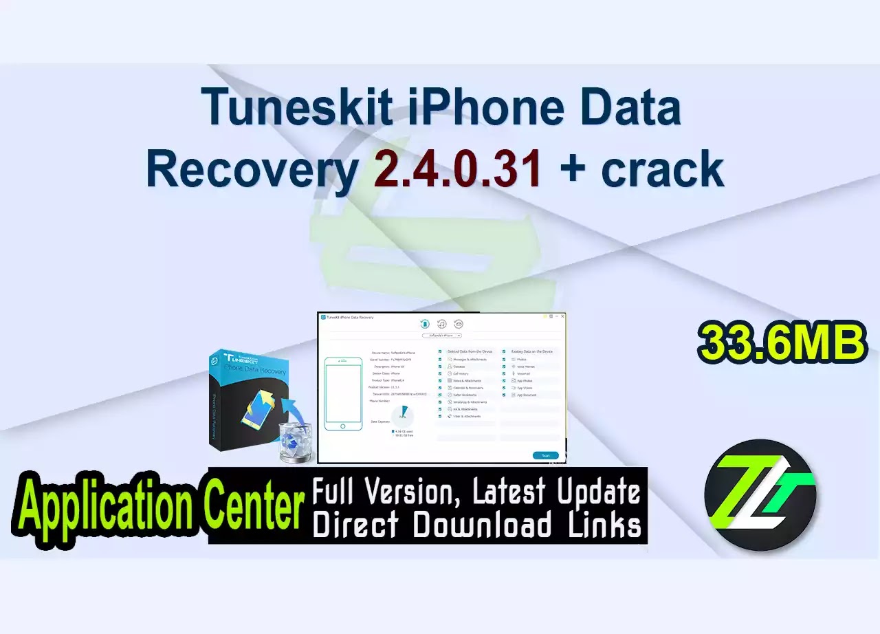 Tuneskit iPhone Data Recovery 2.4.0.31 + crack 
