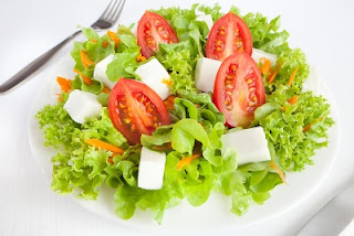 Ensalada con queso fresco