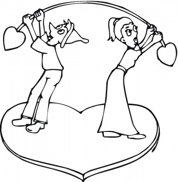 valentine coloring page. Posted by Coloring Sheets at