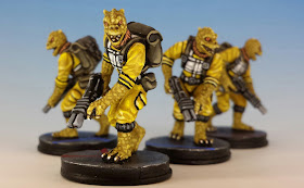 Trandoshan Hunters, Imperial Assault FFG (2014, sculpted by B. Maillet)