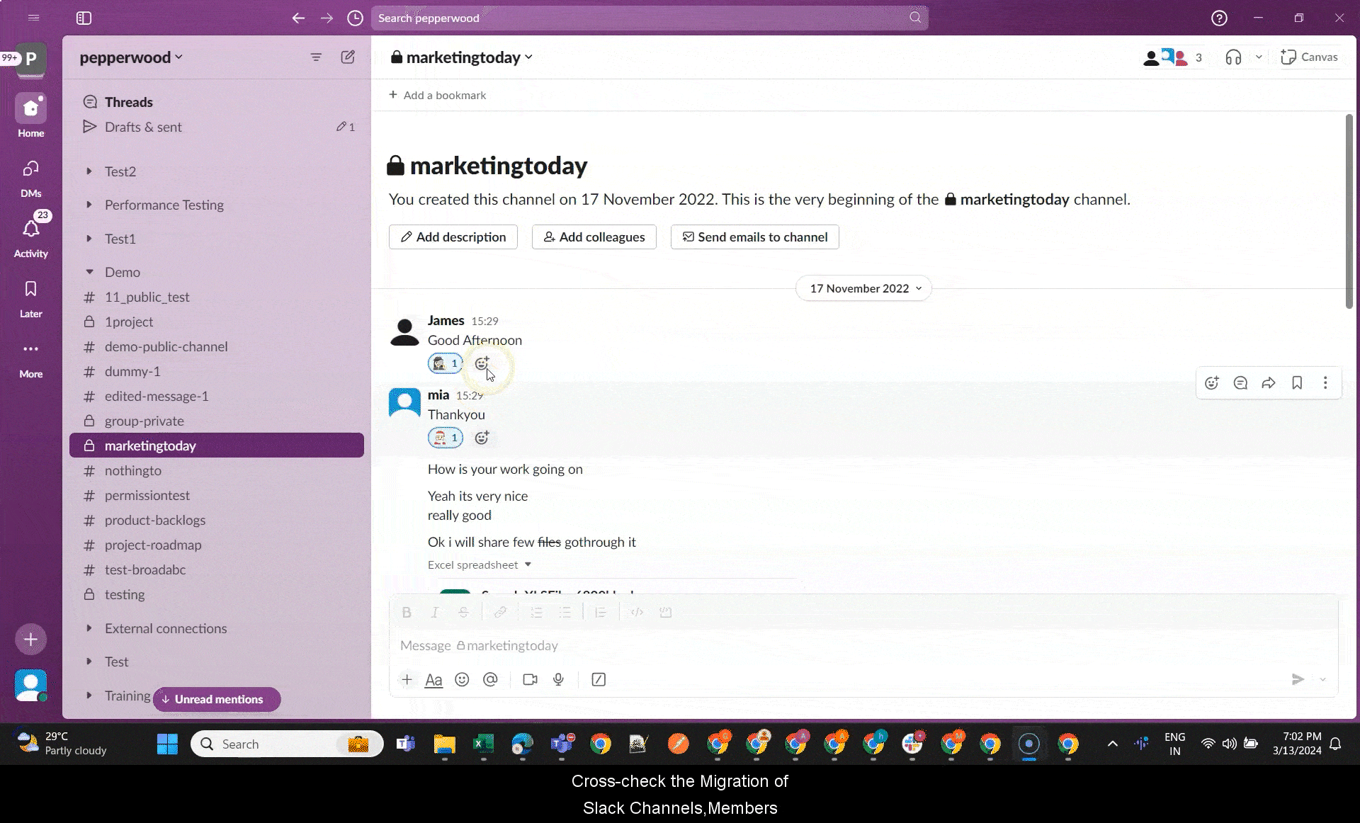 CloudFuze を使用して Slack から Google Chat にデータをインポートする