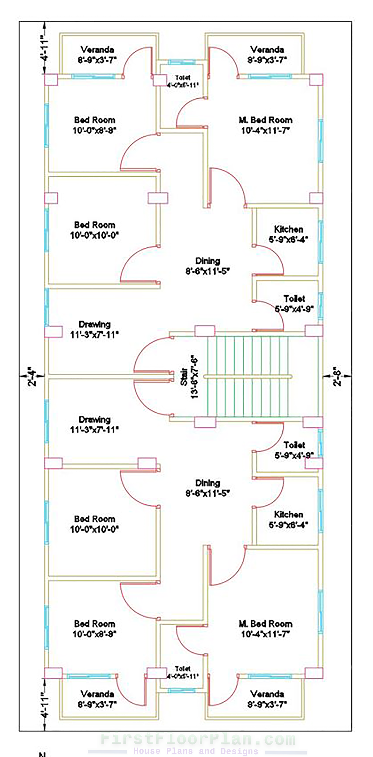 First and Typical Floor Plan