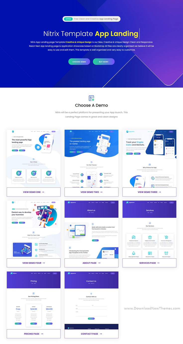 App Landing Page Template