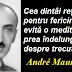 Gândul zilei: 9 octombrie - André Maurois