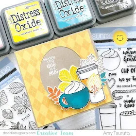 Sunny Studio Stamps: Mug Hugs Customer Card by Amy Tsuruta