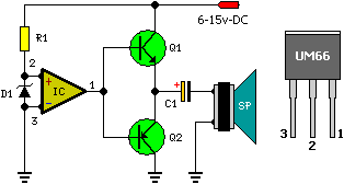 IC UM66 - chip nhạc