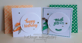 Stampin' Up! Tin of Cards, Mixed Borders, 2016-18 In Colors created by Kathryn Mangelsdorf