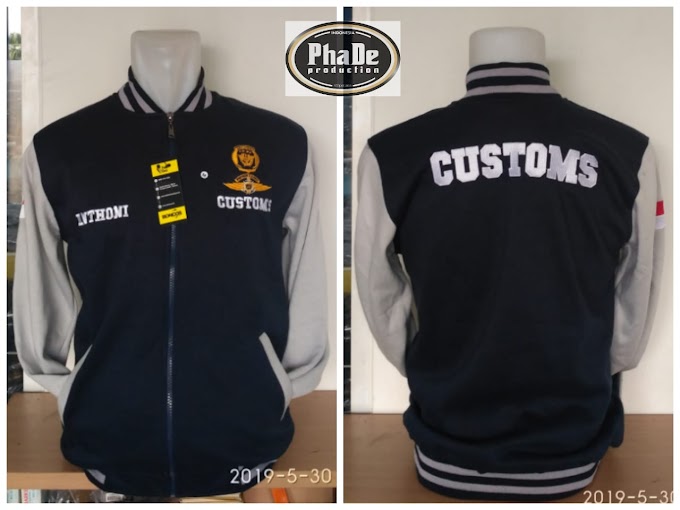 JAKET BASEBALL CUSTOMS BEACUKAI BALI