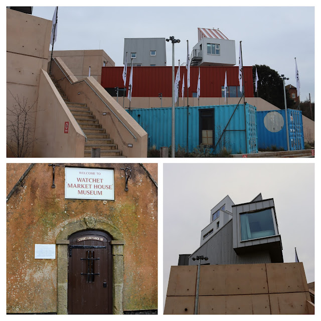 collage of buildings in Watchet Somerset