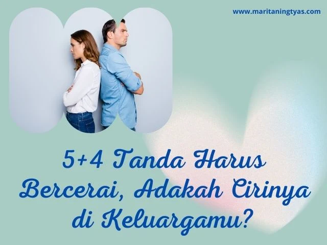 tanda harus bercerai dalam pernikahan