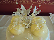 Golden Booties (replica of baby shoes)