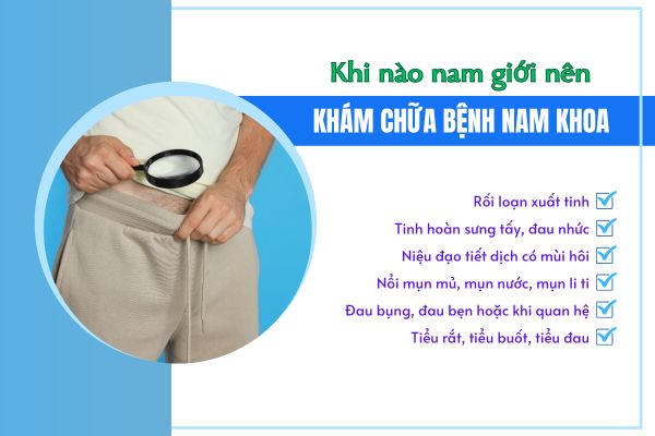 Thời điểm khám nam khoa