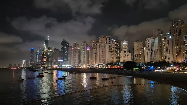 Dubai - Blick von Bluewaters Island auf JBR