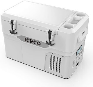 ICECO JP42 Pro, 3 in 1 Refrigerator, 12 Volt Portable Fridge Freezer Cooler, Powered by SECOP, Rotomolded Construction (White