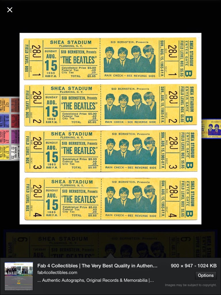 The Beatles Concert Tickets