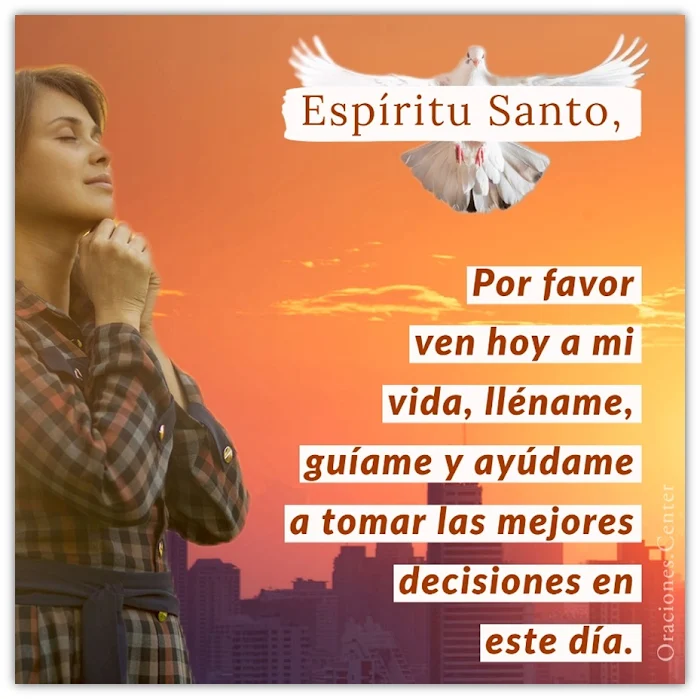 Oración al Espíritu Santo para Hoy