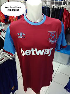 Jual Jersey West Ham Home 2020/2021 di toko jersey jogja sumacomp, murah berkualitas