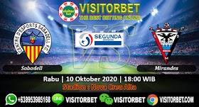 PREDIKSI SABADELL VS MIRANDES 10 OKTOBER 2020