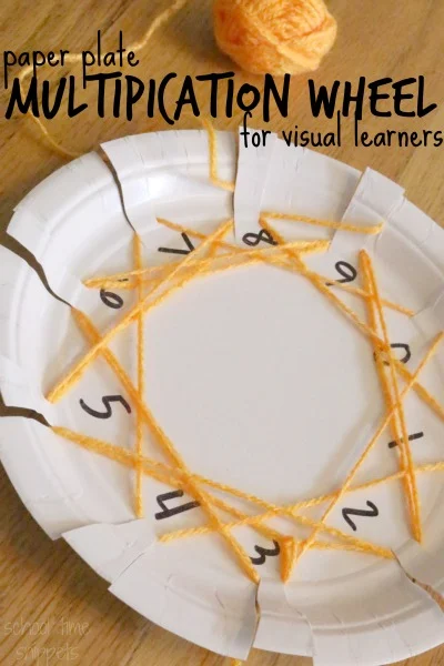 how to make multiplication wheel