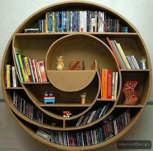  I do not like to see him in my hand when I see many of your favorite books Creative Bookshelf On The Wall Is Beautiful And Practical
