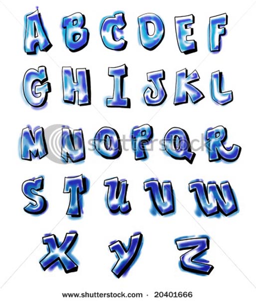 graffiti alphabet letters