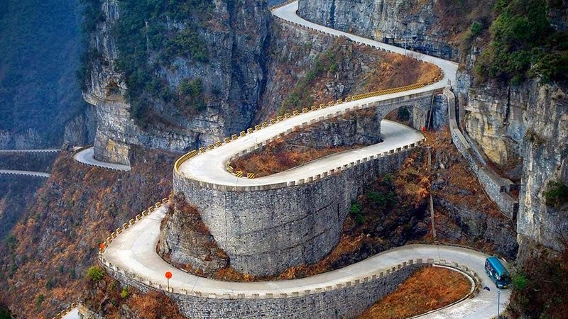 Heaven Linking Road, Tianmen Mountain | The Road of 99 Turns, China